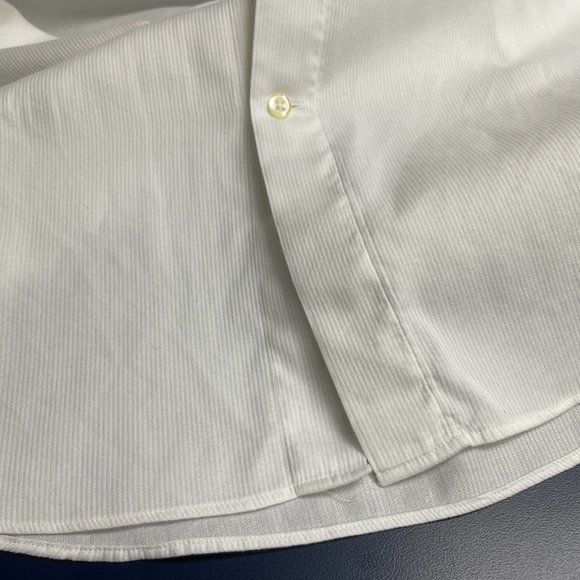 Hugo Boss Sharp Fit Button Down Dress Shirt Kent Collar Double Cuffs - Picture 9 of 9